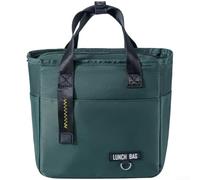 Oxford Cloth Lunch Box Bag 27cm Thermal Lined | Spacious interior fits multiple boxes, waterproof oxford shell, keeps food warm or cold, ideal for travel(Small Green)