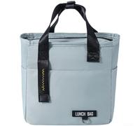 Oxford Cloth Lunch Box Bag 27cm Thermal Lined | Spacious interior fits multiple boxes, waterproof oxford shell, keeps food warm or cold, ideal for travel(Small Blue)