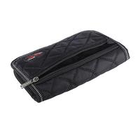 Oxford Cloth Mouthpiece Pouch Bag with 4 Soft Compartments for Trombone Euphonium Trumpet Front Small Pocket Storage Fastener Tape Closure