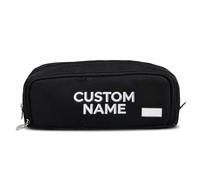 Oxford Cloth Pencil Case, Large Capacity Pencil Case Unisex，Black | Customisable embroidered names Stationery Bag，Personalised gifts for friends or Child at the start of the new term