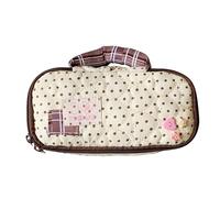 Oxford Cloth Pencil Case with Top Handle Large Capacity Storage Bag for Students Zippered School Home Case