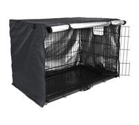 Oxford Cloth Pet Crate Cover with Mesh Ventilation and Front/Side Designed for Standard Wire Crates Ranging from 24 to 48 Inches (42inch)
