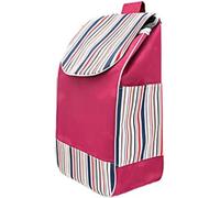 Oxford Cloth Shopping Bag, Foldable Replacement Cart Bag, Waterproof Foldable Replacement Shopping Bag for Shopping Cart (Red)