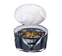 Oxford Cloth Slow Cooker Carrier 6-8 Qt Black
