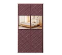 Oxford Cloth Thermal Door Curtain, Strong And Durable Thermal Insulated Door Curtain, Waterproof Insulated Door Curtain, Magnetic Thermal Insulated Door Curtain, With Viewing Window(Brown,80x190cm/31x