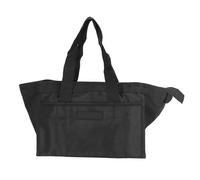 Oxford Cloth Tool Organizer Bag with Double Zipper, Black Heavy Duty Wide Mouth Tool Bag for Electrician, Carpenter, Mechanic, Plumber, Woodworker (14 Inch)