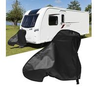 Oxford Cloth Universal Tow Hitch Cover with Double Click Fastener, Black, Waterproof Tow Bar Protector for Caravans and Trailers