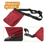 Oxford Cloth Waist Tool Bag with Adjustable Belt - Multi-Compartment Storage Pouch for Mechanics, Veterinarians & Professionals(Purple)