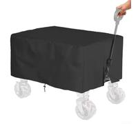 Oxford Cloth Waterproof Rain Cover for Garden Handcarts and Camping Wagons, Wind Resistant with Drawstring and Buckle, Protects Against Dust, Snow, and Rain (97 * 61 * 56CM)