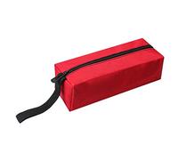 Oxford Cloth Waterproof Storage Bag Screws Nails Drill Bit Organizer Pouch Hand Tool Pack, red