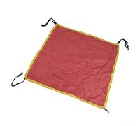 Oxford Cloth Waterproof Tent Cover with Rainproof and Sun Shelter Silver Coating, Elastic Retractable Belt Hook for Firm Attachment on Tents (56 * 56cm Red)