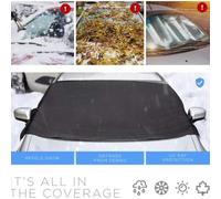 Oxford Cloth Windshield Protector 32x26cm Scratch Resistant(Anti-theft) | Blocks ice and snow buildup, fit for most cars, quick installation without tools, protects glass from scratches