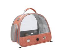 Oxford Cloth, Wood, PVC Bird Carrier Bag, Travel Bird Backpack Cage, Transparent Pet for Small Hamsters, Rabbits, Parrots, 11.81 x 9.45 x 10.24 inches Breathable Travel for Pets