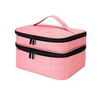 Oxford ClothNail Polish Bag Large Capacity NailPolish Storage Box Organizers Carrying Bag Double Layer