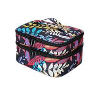 Oxford ClothNail Polish Bag Large Capacity NailPolish Storage Box Organizers Carrying Bag Double Layer