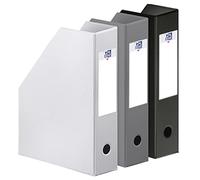 Elba Color Life Urban Set of 3 PVC Magazine Files 7 cm Spine White/Grey/Black