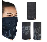 Oxford Comfy HD Graphic 3 Pack Motorcycle Neck Tube Bandana Balaclava BC31222