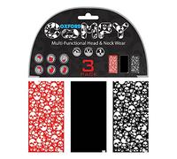 Oxford Comfy Head Helmet Scarf/Bandana/Beanie 3Pack Skulls