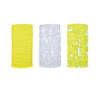 OXFORD Comfy Head Helmet Scarf Neck Warmer. Havoc Fluo Yellow. 3-Pack. Head and Neck Wear Bike Scarf Base Layer. NW152