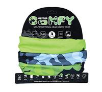 OXFORD Comfy Head Helmet Scarf Neck Warmer. Havoc Green. 3-Pack. Head and Neck Wear Bike Scarf Base Layer. NW149
