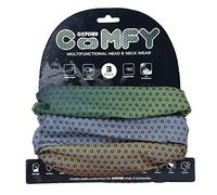 OXFORD Comfy Head Helmet Scarf Neck Warmer. Nacreous. 3-Pack. Head and Neck Wear Bike Scarf Base Layer. NW145