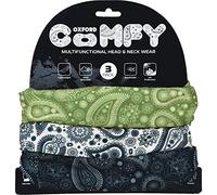 OXFORD Comfy Head Helmet Scarf Neck Warmer. Paisley. 3-Pack. Head and Neck Wear Bike Scarf Base Layer. NW143,25.8 x 24.6 x 2.9 cm