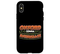 Oxford Comma Enthusiast Punctuation Grammar Teacher Case for iPhone X/XS