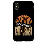 Oxford Comma Enthusiast Punctuation Grammar Teacher Case for iPhone X/XS