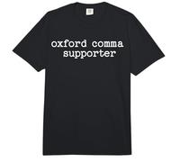 Oxford Comma Supporter Grammar Funny Comfort Colors Adult Heavyweight T-Shirt