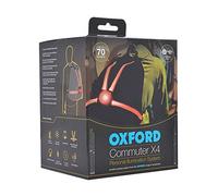 Oxford CommuterX4 Fibre Optic Rear Light - Black/Red, One Size