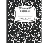 Oxford Composition Notebook: Oxford Assorted Marble Composition Book, 7.5 x 9.25 Inches, Wide Ruled, Paperback, 100 Sheets