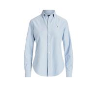 Oxford Cotton Shirt Classic Logo Embroidered - female - Polo Ralph Lauren - Shirts - Blue - 4XL - Blouses & Shirts 4XL