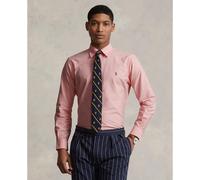 Oxford Cotton Shirt with Embroidered Logo Pink