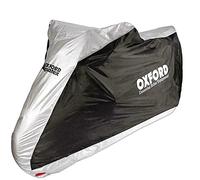 Oxford Covers Aquatex Waterproof All Weather Motorcycle Bike Scooter Cover Large CV204 (Large), Silver Black
