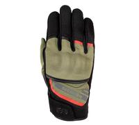 Oxford Dakar 1.0 Men's Motorcycle Gloves, Green/Red, S