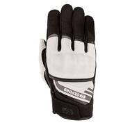 Oxford Dakar 1.0 Men's Motorcycle Gloves, Silver/Black, M
