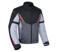 Oxford Delta 1.0 Motorcycle Motorbike Short Textile Jacket Black / Grey / Red