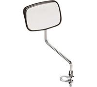 Oxford Deluxe Oblong Fully Adjustable Bike Mirror with Rain Shield - Black/Chrome