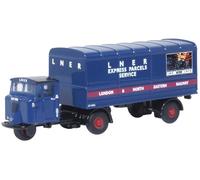Oxford Diecast 1:120 Scale Scammel Mechanical Horse Van Trailer LNER 120MH004