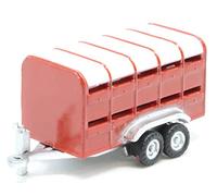 Oxford Diecast 1:148 Livestock Trailer Red Collectable model NFARM004