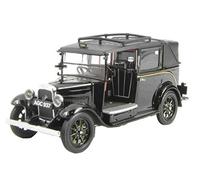 Oxford Diecast 1:43 Black Austin Low Loader Taxi Collectable model AT001