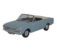 Oxford Diecast 43CCC001B Ford Cortina MkII Crayford Convertible Blue Mink Roof Down
