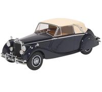 Oxford Diecast 1:43 Jaguar MkV Closed Dark Blue/Tan Collectable model 43JAG5003