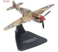 Oxford Diecast, Airplane, Adult Collector, 1943 Curtiss P40-F Warhawk X43 - Miss Memphis - N.Africa, 1:72 Scale Diecast Model, Adult Collectible
