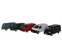 Oxford Diecast 1:76 5 Piece VW Van Set T1/T2/T3/T4/T5 Collectable model 76SET66