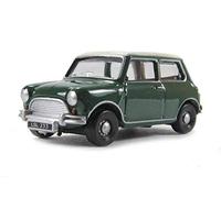 Oxford Diecast 1:76 Almond Green/Old English White Austin Mini Collectable model 76MN003