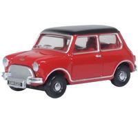 Oxford Diecast 76MN012 Austin Mini Cooper Tartan Red/Black OO Gauge