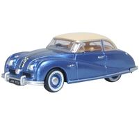 Oxford Diecast 76ATL006 Austin Atlantic Coupe Blue Cream OO Gauge