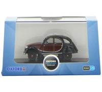 Oxford Diecast 1:76 Charleston Maroon/Black Citroen 2CV Collectable model 76CT001