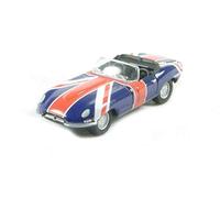 Oxford Diecast Collectable Model Jaguar E Type 76ETYP005 1:76 Union Jack
